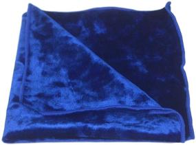 img 1 attached to Luxury Crushed Velvet Pocket Handkerchief Men's Accessories