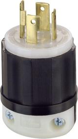 img 2 attached to Leviton 2711 Industrial Grade 30 Amp Locking Plug - NEMA L14-30P, 125/250 Volt, Grounding, Black-White