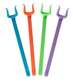 img 1 attached to 🦷 Harp Orthodontic Flossers - Reusable 4 Pack Multipack