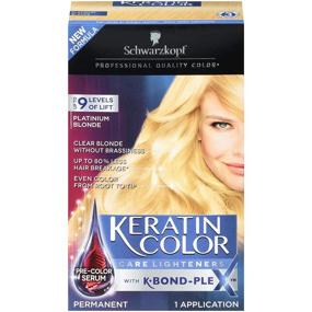 img 4 attached to 💁 Schwarzkopf Платиновый блонд кератиновый уход для окрашивания волос - постоянный крем-краска для волос.