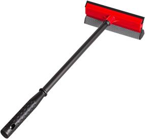 img 4 attached to 🚿 DSV Premium 2-in-1 Window Squeegee & Cleaner - Multi-Functional for Car Windshield, Gas Station, Shower and Glass - Soft Rubber Blade & Highly Absorbent Sponge Head - 8-inch