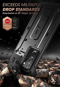 img 3 attached to Supcase Unicorn Beetle Pro Series Case for Samsung Galaxy Note 20 Ultra (2020 Release) - Full-Body Rugged Holster & Kickstand, Black