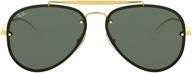 🕶️ золотые солнцезащитные очки ray-ban blaze aviator логотип