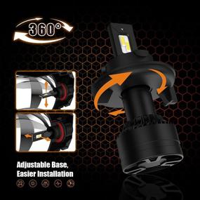 img 3 attached to Car Work Box H13 LED Headlight Bulbs: Powerful 20000LM 120W 6500K 9008 Hi/Lo CSP Chips Conversion Kit