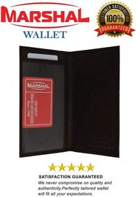 img 1 attached to Premium Genuine Leather Check Holder – Sleek and Simple Design