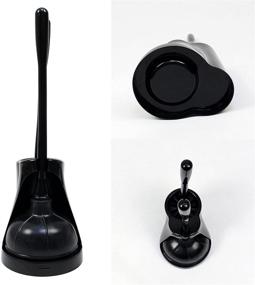 img 2 attached to Premium Casaphoria Dark Black Toilet Plunger and Bowl Brush Set - High-Quality Bathroom Accessories