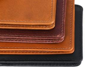 img 1 attached to 👔 Premium Men's Genuine Leather Wallet with RFID Blocking - Stylish Wallets, Card Cases, and Money Organizers for Men
