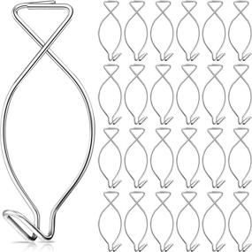 img 4 attached to 📍 Versatile Drop Ceiling Clips: 24 Grid Hooks for Office, Party, Home, and Wedding Decorations