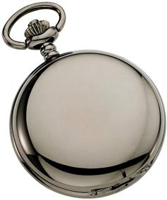 img 3 attached to ⌚ Gotham Covered Quartz Pocket Watch: Stylish and Reliable GWC15042B