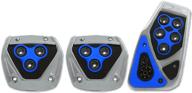 🚗 pilot automotive pm-2313b2 voltage pedal pad set - manual transmissions, black/blue, 1 pack logo