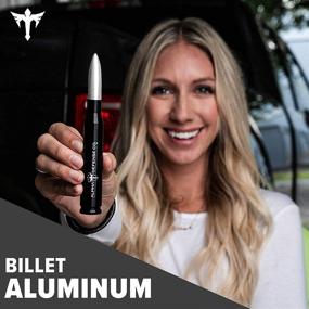img 2 attached to 🚀 Boost Your Style and Protection - Alpha Defense Bullet Antenna Pack with 1 Antenna & 2 Face Shields (Silver)