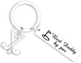 img 4 attached to Kivosliviz Best Dad Keychain from Daughter Son - Father's Day Key Chain from Kids - Father Jewelry Daddy Keychain for Husband