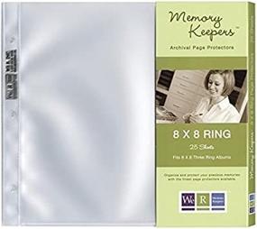 img 4 attached to 📁 We R Memory Keepers Pack of 25 Page Protectors for 8x8-Inch Ring Album