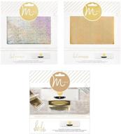 🌈 heidi swapp - mini minc - transfer folders with holographic gold and silver reactive foil sheets logo