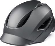 🚲 stay safe and stylish: adult bike helmet with led rear light, ideal for urban commuters and classic scooters (adjustable size: 22.44-24.41 inches) logo