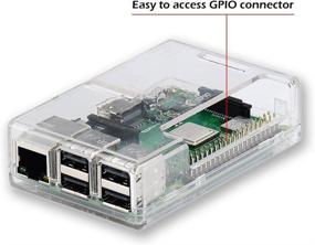 img 2 attached to 🔥 Премиум прозрачный корпус Raspberry Pi 3 B+ с теплоотводом - идеальный доступ ко всем портам от iUniker