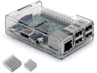 🔥 премиум прозрачный корпус raspberry pi 3 b+ с теплоотводом - идеальный доступ ко всем портам от iuniker логотип