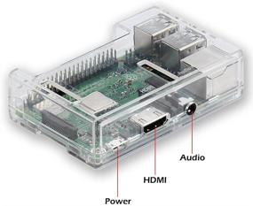 img 3 attached to 🔥 Премиум прозрачный корпус Raspberry Pi 3 B+ с теплоотводом - идеальный доступ ко всем портам от iUniker