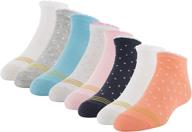 8 pairs of gold toe girls everyday scallop top mid crew socks - ultimate value pack logo