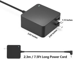 img 2 attached to 🔌 High-Quality 65W 45W IdeaPad AC Laptop Charger Compatible with Lenovo Flex Series: 4-1470, 4-1480, 4-1570, 4-1580, 5-1570, 5-1470, 6-11IGM, 6-14ARR - Power Supply Adapter Cord Included