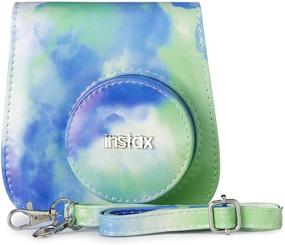 img 2 attached to Fujifilm Instax Mini 9 Watercolor 📸 Cobalt/Green Groovy Camera Case - Enhanced SEO