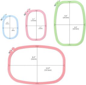 img 3 attached to 🧵 Enhance Your DIY Embroidery Craft with Pllieay Square Embroidery Hoops - 4 Different Sizes for Optimal Flexibility!