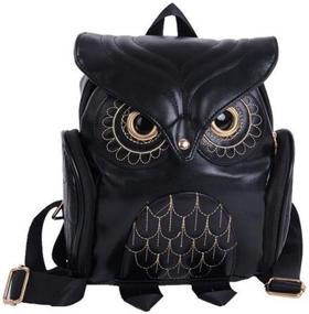 img 4 attached to 🎒 Girls' Fashion Cartoon Leather Backpacks and Casual Daypacks