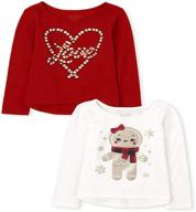 🧥 girls' toddler winter top 2-pack by the children's place logo