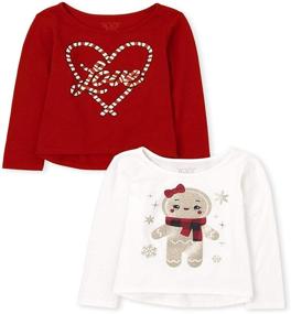 img 1 attached to 🧥 Girls' Toddler Winter Top 2-Pack by The Children's Place