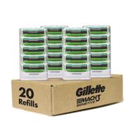 🪒 20 count gillette mach3 sensitive men's razor blade refills - specially designed for sensitive skin logo