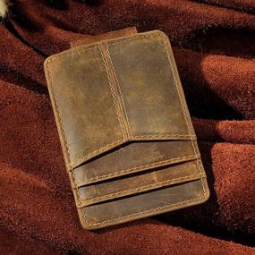 img 2 attached to Leaokuu Wallet Genuine Leather Cowhide Men's Accessories for Wallets, Card Cases & Money Organizers