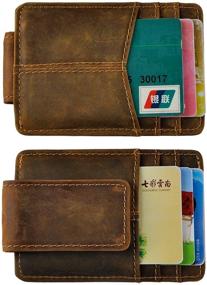 img 3 attached to Leaokuu Wallet Genuine Leather Cowhide Men's Accessories for Wallets, Card Cases & Money Organizers