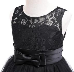 img 2 attached to 👗 Lace-Embellished A-Line Sleeveless Wedding Party Dresses for Girls