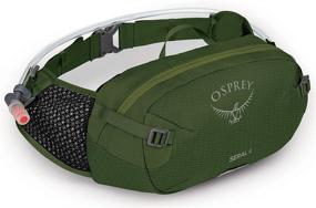 img 2 attached to 🚲 Osprey Seral 4 Lumbar Bicycle Hydration Pack - Dustmoss Green