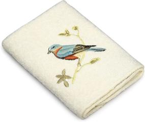 img 2 attached to 🐦 Gilded Birds Collection: Avanti Linens Washcloth, Ivory - Luxurious and Elegant!