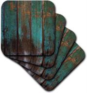 🌈 vintage charm: distressed country effect coasters in multicolor logo