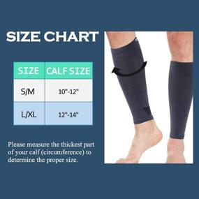 img 2 attached to 🦵 SuMade Women Compression Leg Sleeves(20-30mmHg), Support Athletic Sleeves with Pain Relief for Shin Splint - Perfect for Travel - 1 Pair