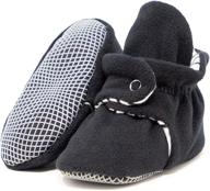 👣 ella bonna mini fleece booties: non-skid, flexible baby footwear for boys, girls, and toddlers logo