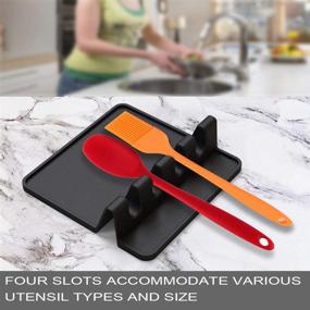 img 3 attached to 🍳 Black Silicone Cooking Utensil: The ONE for Your Kitchen