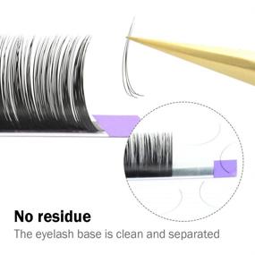 img 2 attached to 👁️ NAGARAKU Eyelash Extensions: Professional 0.05mm D Curl Individual Lashes - 14mm Classic Matte Black Soft Natural Beauty Salon Supplies