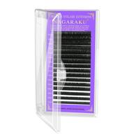 👁️ nagaraku eyelash extensions: professional 0.05mm d curl individual lashes - 14mm classic matte black soft natural beauty salon supplies logo