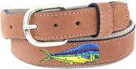 men's accessories: zep pro dolphin 38 inch leather embroidered logo