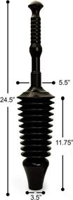 img 1 attached to Master Plunger MP1600: High-Performance Black Toilet Plunger with 1.6 Gallon Low Flush Capacity and Innovative Funnel Nose Design