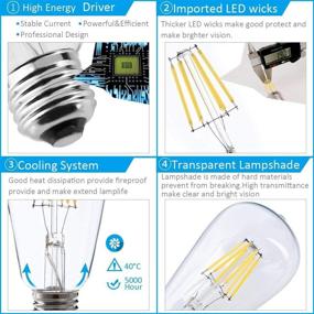 img 1 attached to 💡 Vintage Edison LED Bulb: Industrial Electrical with Dimmable Feature