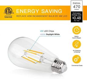 img 2 attached to 💡 Vintage Edison LED Bulb: Industrial Electrical with Dimmable Feature