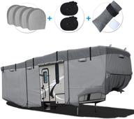 🚐 rvmasking 6-layer windproof camper cover for 31'1" - 34' rv with tire covers and gutter cover - anti-uv protection to prevent sun damage and top tearing logo