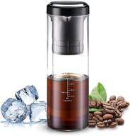 ☕️ 2021 pookin electric cold brew coffee maker - quick 15 minute cold brew, instant iced coffee & tea, lcd panel with easy control, 3 brew strengths, bpa free - ideal for 3-4 people logo