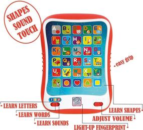 img 1 attached to Enhanced Learning Tablet: Toddler Educational Alphabet Made Fun