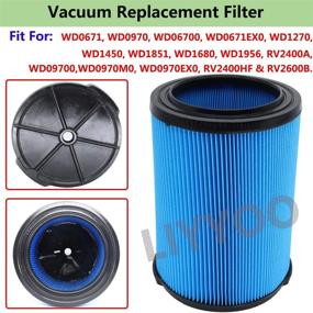 img 3 attached to 🔍 Craftsman VF5000 Replacement Cartridge Filter: Compatible with Ridgid 6-20 Gallon Wet Dry Vacuums - WD1450, WD0970, WD1270 & More (1 Pack)