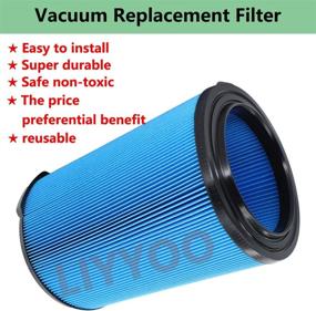 img 2 attached to 🔍 Craftsman VF5000 Replacement Cartridge Filter: Compatible with Ridgid 6-20 Gallon Wet Dry Vacuums - WD1450, WD0970, WD1270 & More (1 Pack)